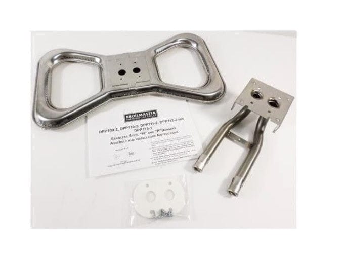Broilmaster Burner KIt Broilmaster - Stainless Steel Bowtie Burner Kit fits P3X, P4X All (Note: P4X Models 2011 & 2012 Require Collector Box Kit DPP116) - DPP111