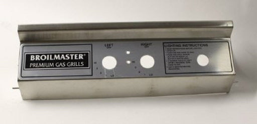 Broilmaster Control Panel and Label Broilmaster - Control Panel and Label Assy, Stainless Steel (Electronic ignitor) fits P4 - B100752