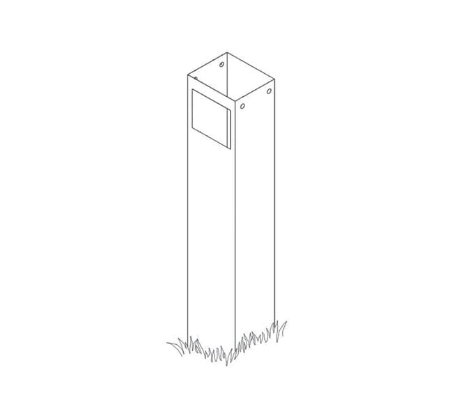 Broilmaster In Ground Post Broilmaster - Post, 48-in Square Replacement Painted, fits P48A - B825615