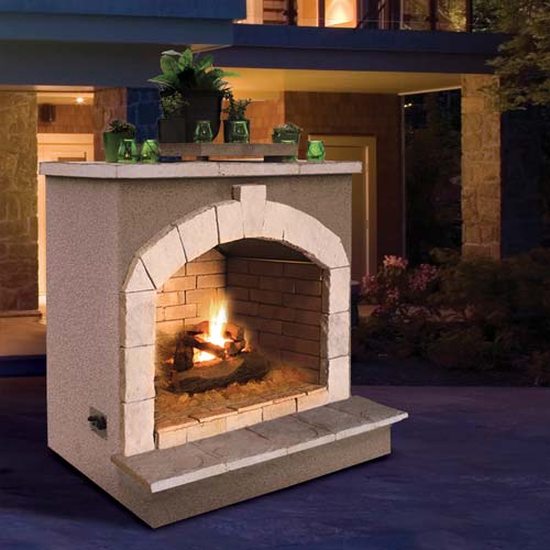 Cal Flame Fireplaces CalFlame - Fireplaces FRP906-2 - Natural Stone Tile