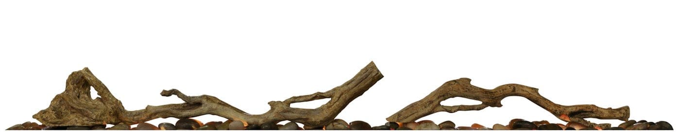 Dimplex Driftwood & River Rock Accessory Driftwood and River Rock  For 100" Linear Fireplace By Dimplex