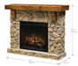 Dimplex Electric Fireplace Mantel Dimplex - Fieldstone mantel in stone-look finish with solid wood details - X-SSE-ST-9040(mantel only)