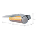 Dimplex Electric Infrared Heater Dimplex - Indoor/Outdoor Electric Infrared Heater, 240V 2000W