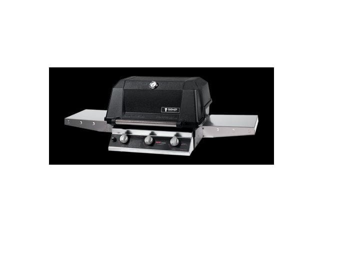 MHP Grills Burner MHP Grills - Cast Stainless Steel Oval Burners and Heat Plates with SearMagic®, Without Folding Shelves W3G4LS-NS/PS