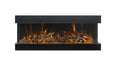 Amantii Electric Fireplace True View Extra Tall & Extra Long Smart Indoor / Outdoor 3 Sided Built-in Electric Fireplace by Amantii