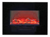 Amantii Electric Fireplace WM-FM-26-3623-BG - Wall Mount or Flush Mount Electric Fireplace with Glass Surround by Amantii