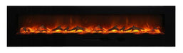 Amantii Electric Fireplace WM-FM-88-10023-BG - Wall Mount or Flush Mount Electric Fireplace with Glass Surround by Amantii