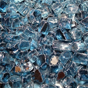 HPC Accessories Pacific Blue Reflective Decorative Fire Pit Glass 10 LBs