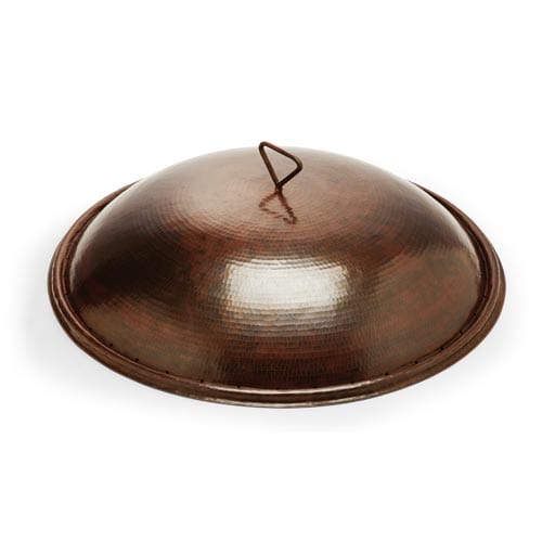 HPC Accessories Tempe - 32" Hand Hammered Copper Fire Bowl HPC Copper Fire Pit Covers