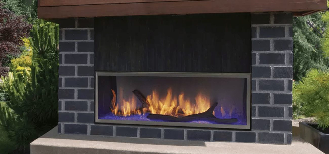 Majestic Outdoor Linear Fireplace Majestic - 48" Lanai outdoor linear fireplace with IntelliFire Ignition, Single-sided-ODLANAIG-48