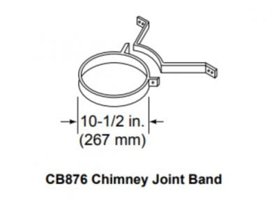 Majestic SL300 Series Pipe Components Majestic - SL300 Series Chimney bracket (package of 3)-CB876