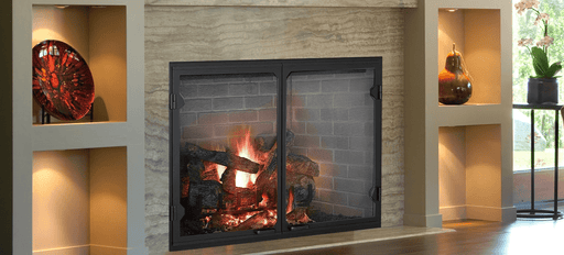 Majestic Wood Burning Fireplace Majestic - 50" Radiant Wood Burning Fireplace w/herringbone brick pattern-SB100HB