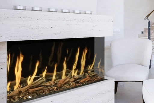Modern Flames Electric Fireplace Orion Multi Heliovision Fireplace - Built-in/ Clean Face/ Wall Mount - 9" Deep - 18" Viewing by Modern Flames