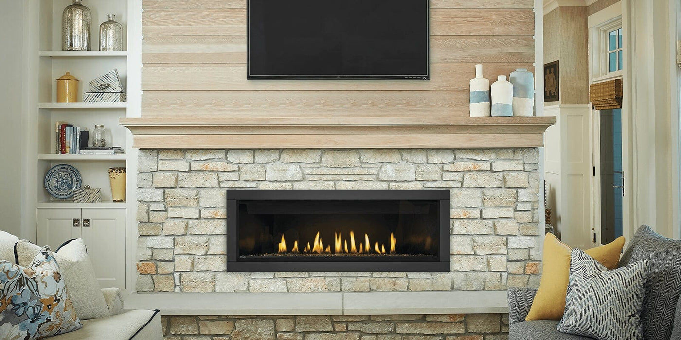 Napoleon Direct Vent Fireplace Napoleon Ascent™ 56 Linear Series Gas Fireplace - Direct Vent, Electronic Ignition - Natural Gas / Liquid Propane