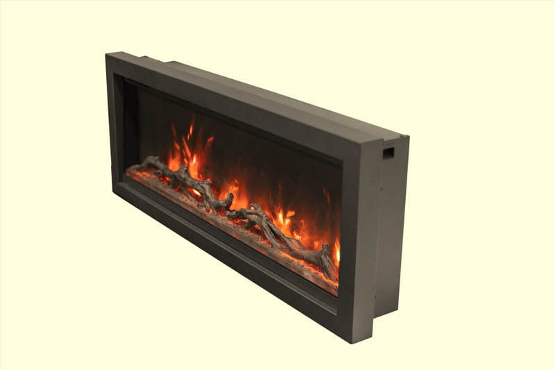 Remii Electric Fireplace 60″ Black Semi-Flush Mount Surround by Remii