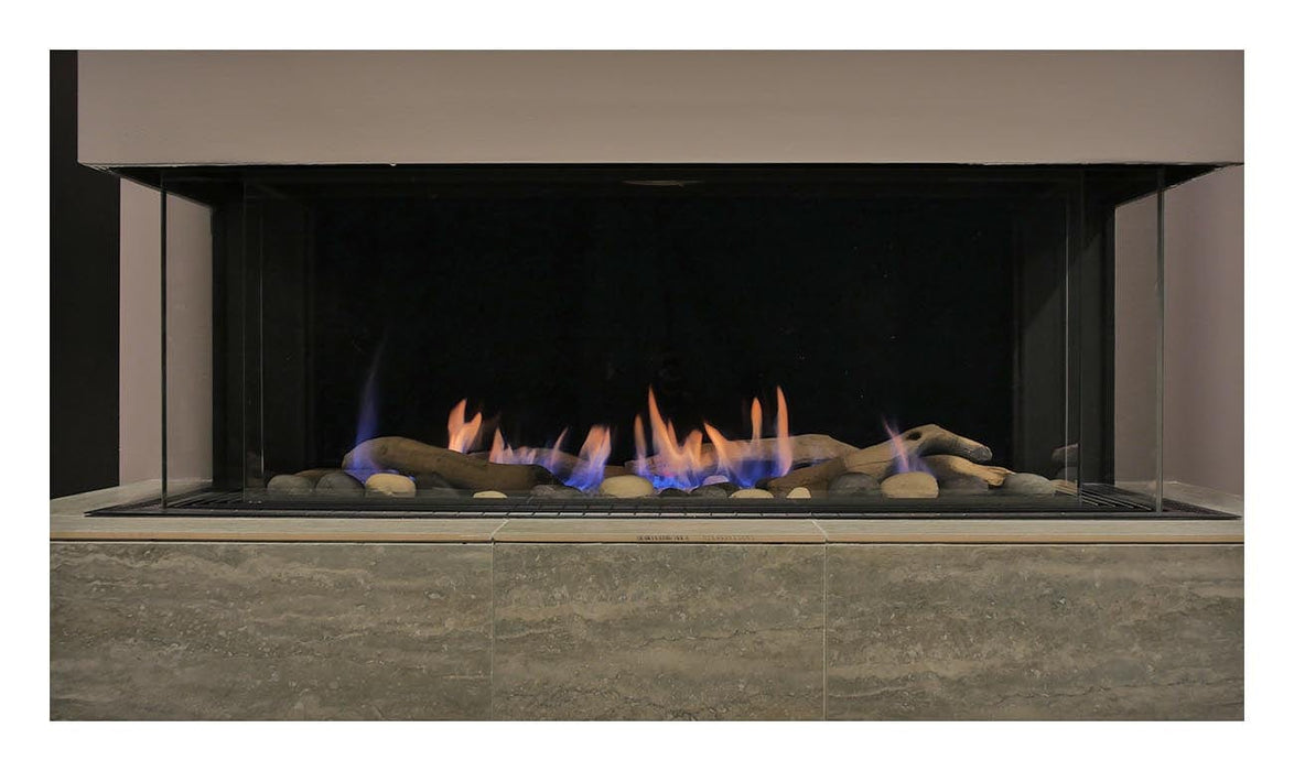 Sierra Flame Gas Fireplace Natural Gas TOSCANA-48" Peninsula Gas Fireplace by Sierra Flame