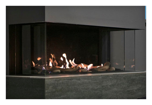 Sierra Flame Gas Fireplace Natural Gas TOSCANA-58" Peninsula Gas Fireplace by Sierra Flame