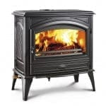 Sierra Flame Wood Fireplace Lynwood W-76 Cast Iron Free Stand Wood Fireplace by Sierra Flame