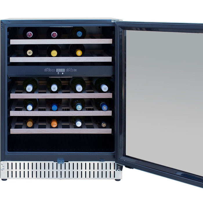 Summerset Wine cooler Summerset - Outdoor Kitchen 24" Rated Dual Zone Wine Cooler - 304 Stainless Steel