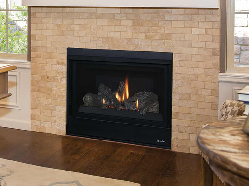 Superior Direct-Vent Fireplace Superior - DRT2033 33" Direct Vent, Elec, Aged Oak Logs, Rear Vent - DRT2033REN