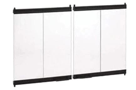 Superior Doors Superior - 36" Outdoor Bi-Fold Glass Door, Black Finish - BDO36