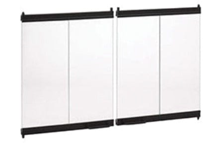 Superior Glass Door Superior - 36" Standard Bi-Fold Glass Door, Black - BD36