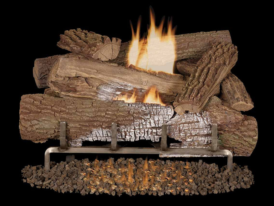 Superior Vent-Free Logs Superior - Mega-Flame Outdoor 24" Mossy Oak Logs, Concrete - LMF24MOAO