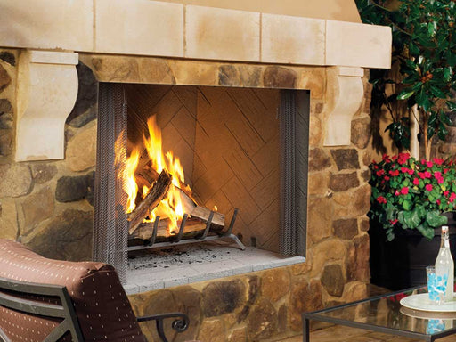 Superior Wood-Burning Fireplace Superior - WRE4536 36" Fireplace, White Stacked Refractory Panels - WRE4536WS