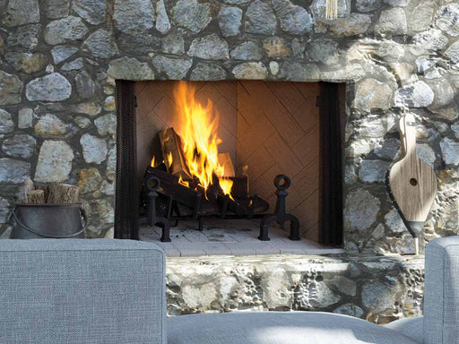 Superior Wood-Burning Fireplace Superior - WRT4536 36" Fireplace, White Herringbone Refractory Panels - WRT4536WH