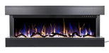 Touchstone Electric Fireplace Chesmont Black 50" 80034 Wall Mount 3-Sided Smart Electric Fireplace by Touchstone