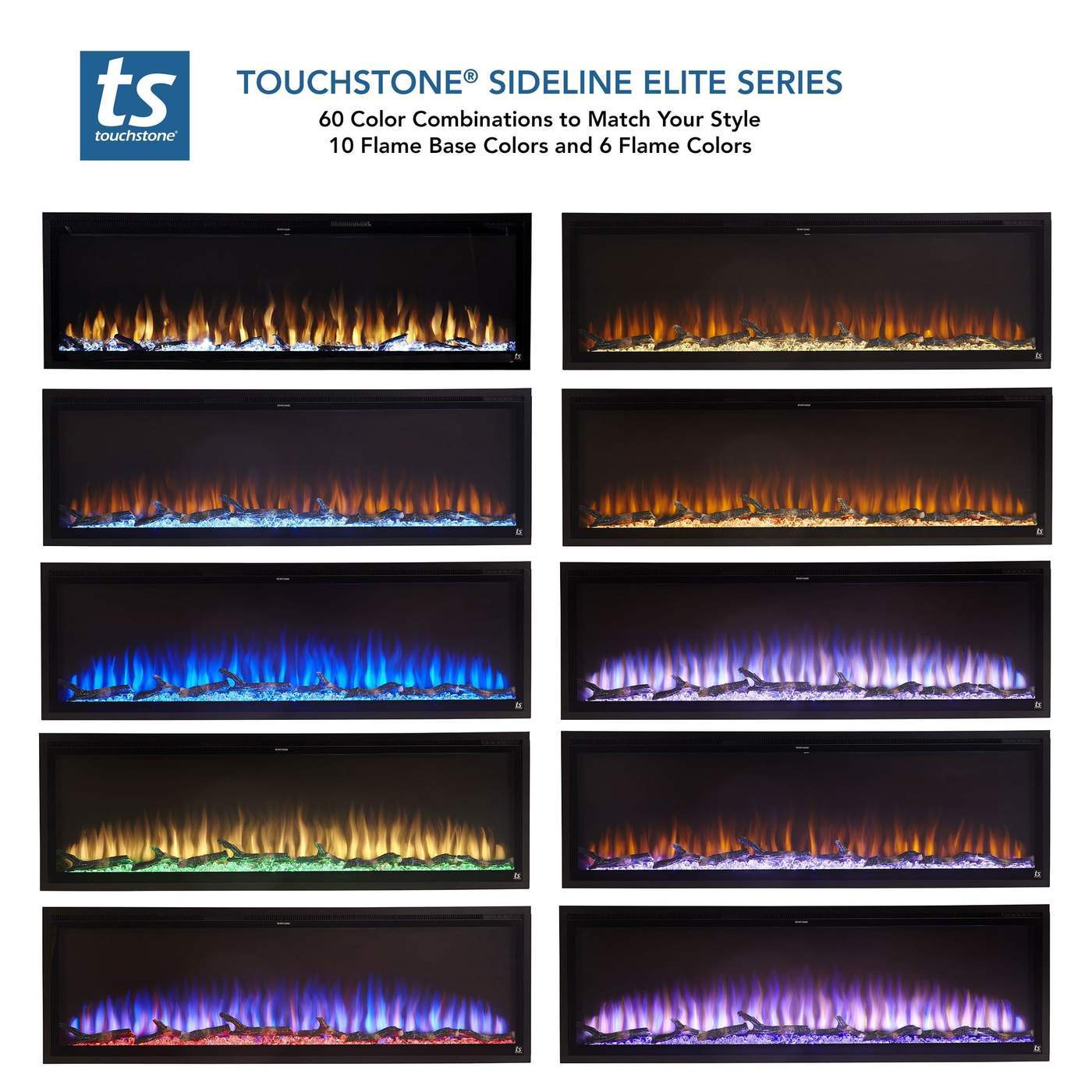 Touchstone Electric Fireplace Sideline Elite Smart 50