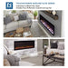 Touchstone Electric Fireplace Sideline Elite Smart 80052 Forte 40" WiFi-Enabled Recessed Electric Fireplace (Alexa/Google Compatible) by Touchstone