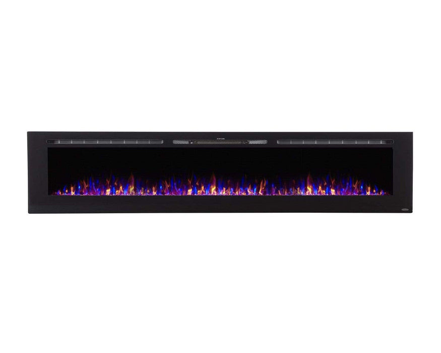Touchstone Electric Fireplace The Sideline 100 80032 100" Recessed Electric Fireplace by Touchstone