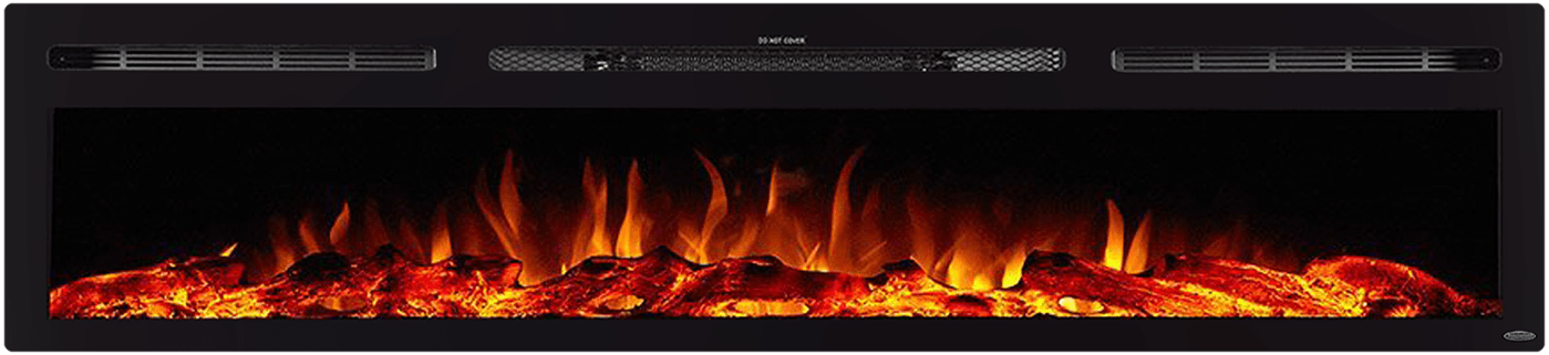 Touchstone Electric Fireplace The Sideline 84 80043 84" Recessed Electric Fireplace by Touchstone