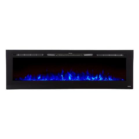 Touchstone Electric Fireplace The Sideline 84 80043 84" Recessed Electric Fireplace by Touchstone
