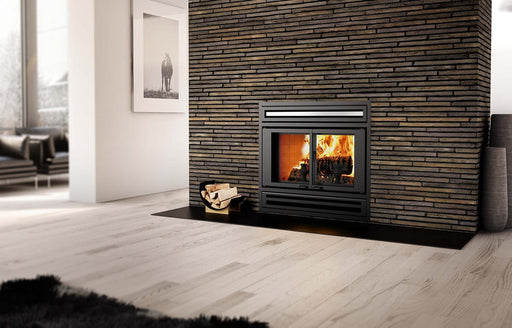 Valcourt Wood Fireplace Manoir - Wood Fireplace Including 4 Lengths Of 8" X 36" Ventis Chimney-FP1LMK by Valcourt
