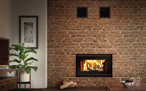 Valcourt Wood Fireplace Mundo II - Wood Fireplace Including 4 Lengths Of 6" X 36" Chimney-FP12RK by Valcourt
